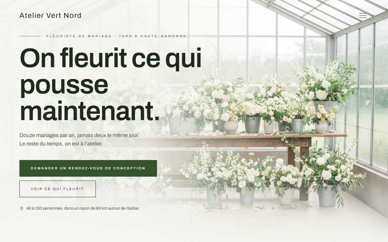 Aperçu du modèle De saison pour fleuriste