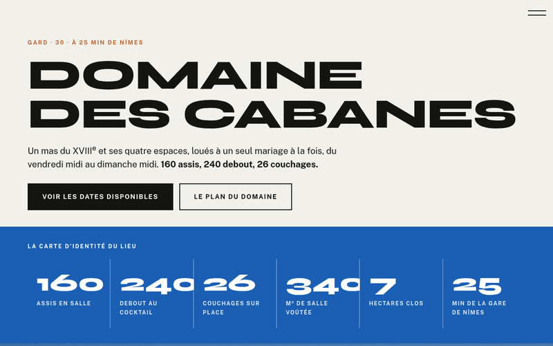 Aperçu du modèle Lieu de réception · Plein midi, pour lieu de réception