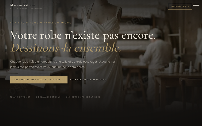 Aperçu du modèle Robes · Soie Noire, pour robe de mariée