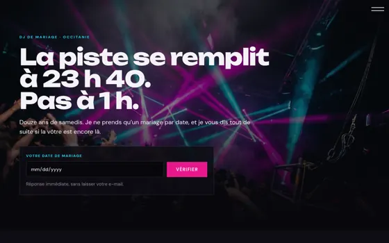 Modèle Nuit et néon, pour DJ