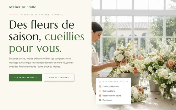 Modèle Brindille, pour Fleuriste