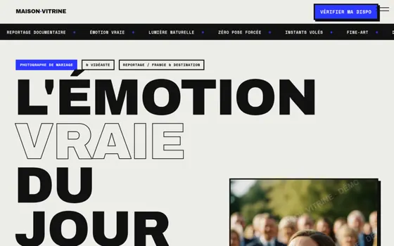 Modèle Reportage brut, pour Photographe