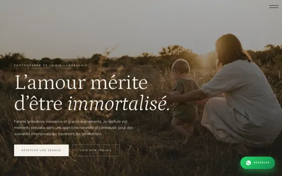 Modèle Fin de jour, pour Photographe